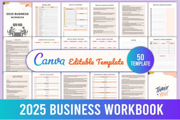 Download 2025 Business Workbook for Canva - Premium Resources