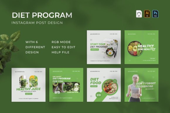 Download Diet Program - Instagram Post - Diet Collection