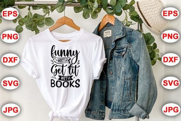 Download Funny Writer Get Lit with Books - Premium Resources