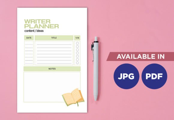 Download Writer Planner Print Templates - Writer Collection