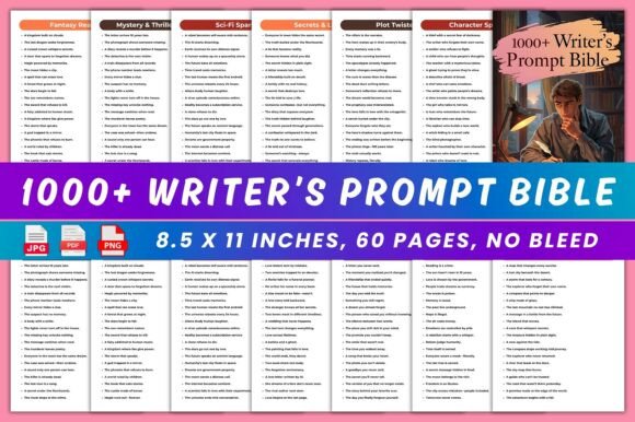 Download 1000+ Writer’s Prompt Bible - Writer Collection