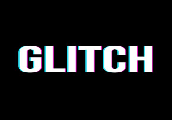 Download Glitch Vector Text Effect Fully Editable - Fully editable Collection