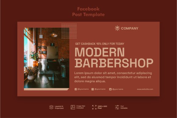 Download Babershop Social Media Kit Vol.3 - Premium Resources