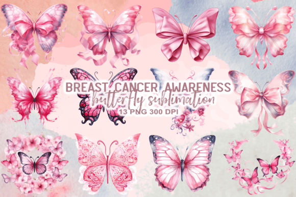 Download BreastCancer Awareness Butterfly Clipart - Breastcancer Collection